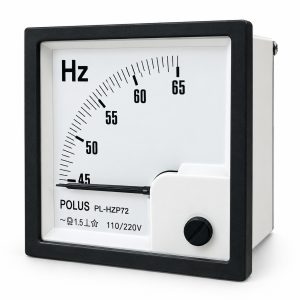 Frequencímetro analógico 45 a 65Hz para painel Frequencímetro analógico de ponteiro 110/220VCA Medidor analógico de frequência elétrica de 45 a 65Hz Frequencímetro de ponteiro para painel elétrico