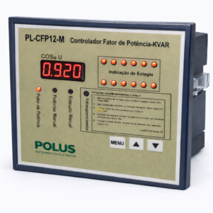 Controlador de Fator de Potência Monofásico 220V - PL-CFPM - 1 a 12 Estágios