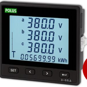 Multimedidor Digital de Grandezas Elétricas PL-M3-R – Para Porta de Painel com RS-485 e Saída a Relé