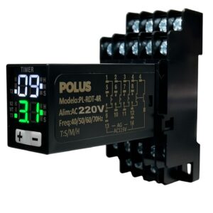 Relé de Tempo Digital Multi-Escala PL-DRT-4R / H3Y-4 115Vca