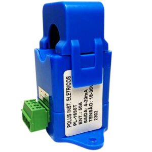SENSOR DE CORRENTE PL-T1650T-T01 50A 4...20MA ALIM. 18...30VDC
