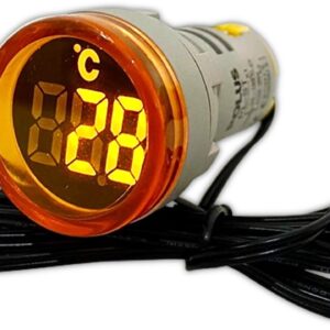 Sinaleiro Digital PL-ST – Indicador de Temperatura LED Amarelo, -20°C a +199°C, 50-380VCA