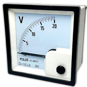 Voltímetro Analógico DC PL-BM72 20VCC Leitura direta